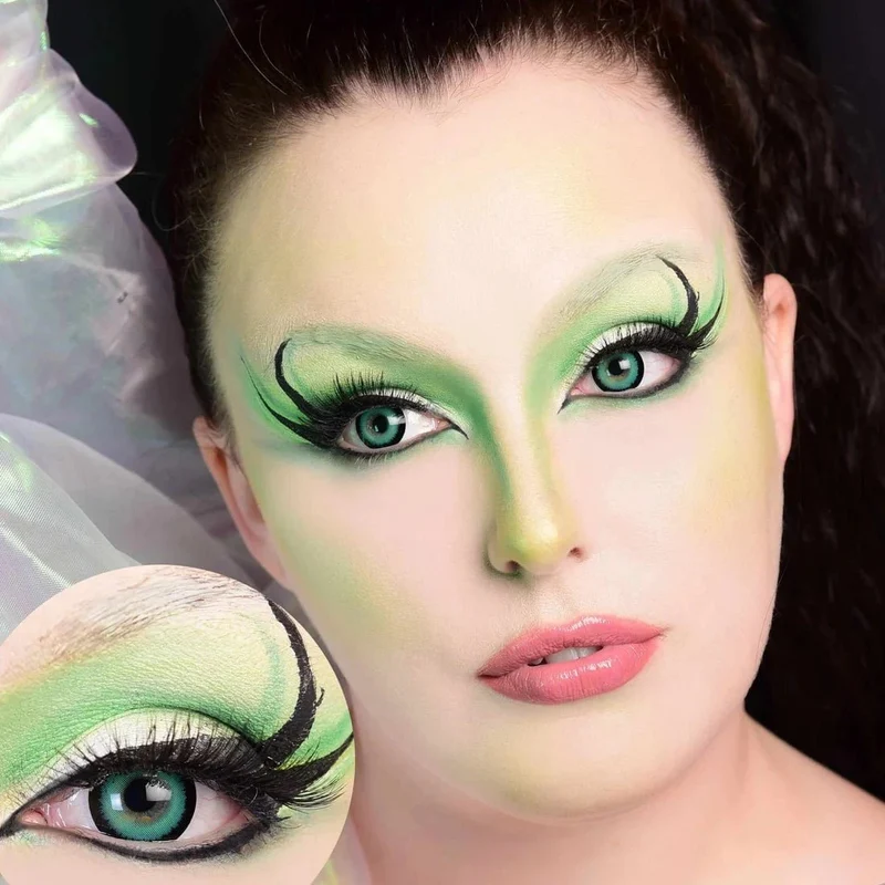 PRIMAL® Werewolf I - Green Coloured Contact Lenses, 3 months usage