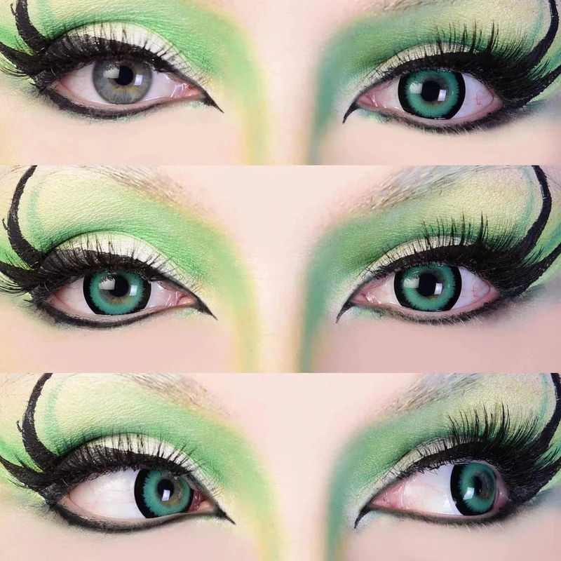 PRIMAL® Werewolf I - Green Coloured Contact Lenses, 3 months usage
