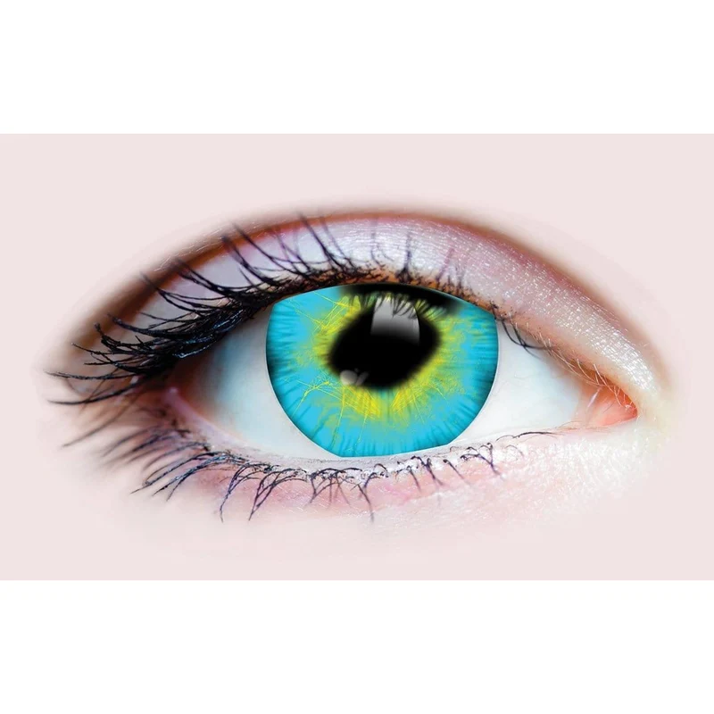 PRIMAL® Strange - Green And Blue Cosplay Coloured Contact Lenses, 3 months usage
