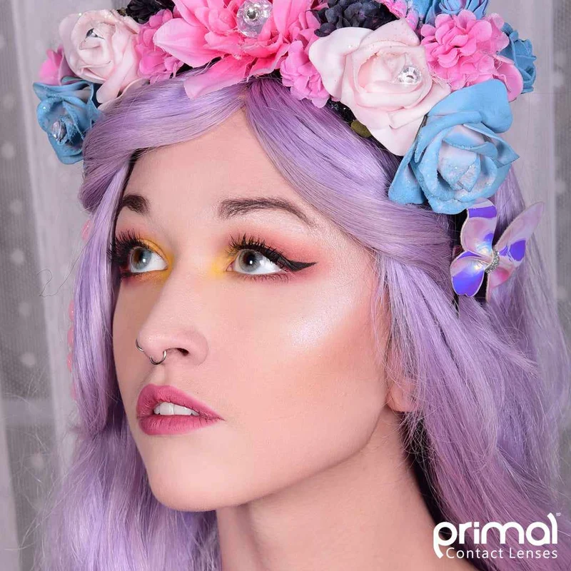 PRIMAL® Pure Jade - Light Green Coloured Contact Lenses, 3 months usage