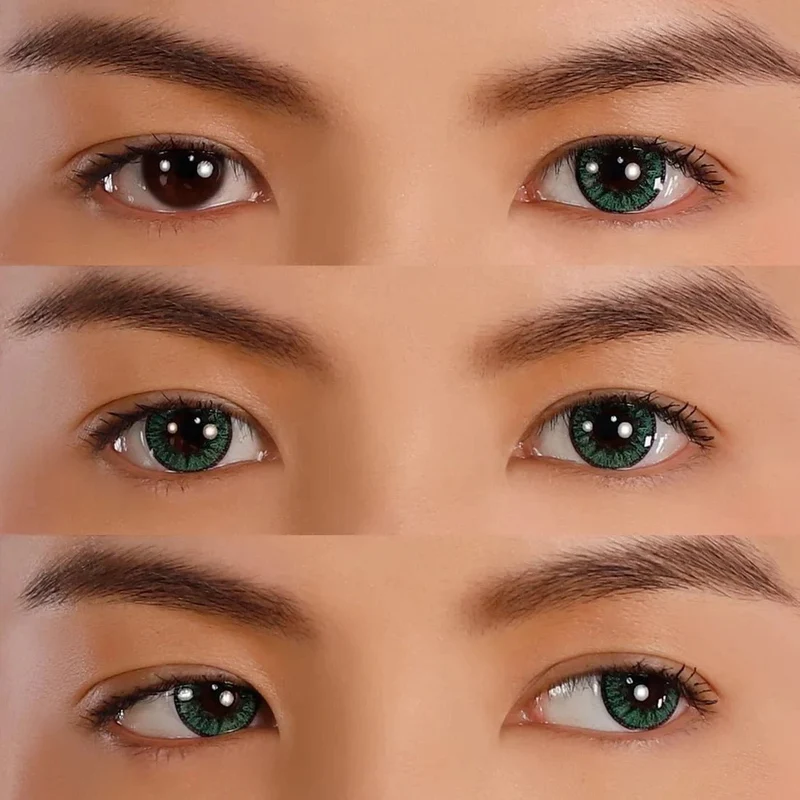 PRIMAL® Enchanted Emerald - Green Coloured Contact Lenses, 3 months usage
