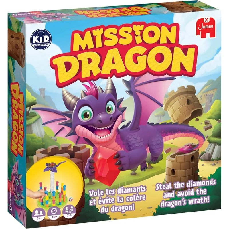 Mission Dragon Board Game, Bilingual Version, 1 Count
