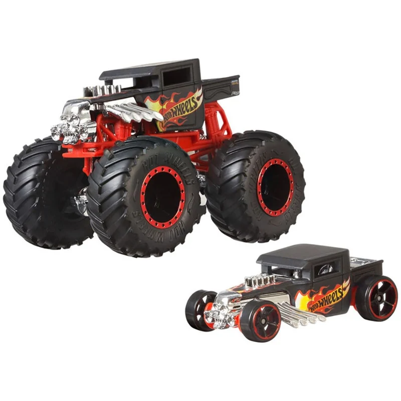 Hot Wheels Monster Trucks 2-in-1 Cars, Assortment, 2 Count