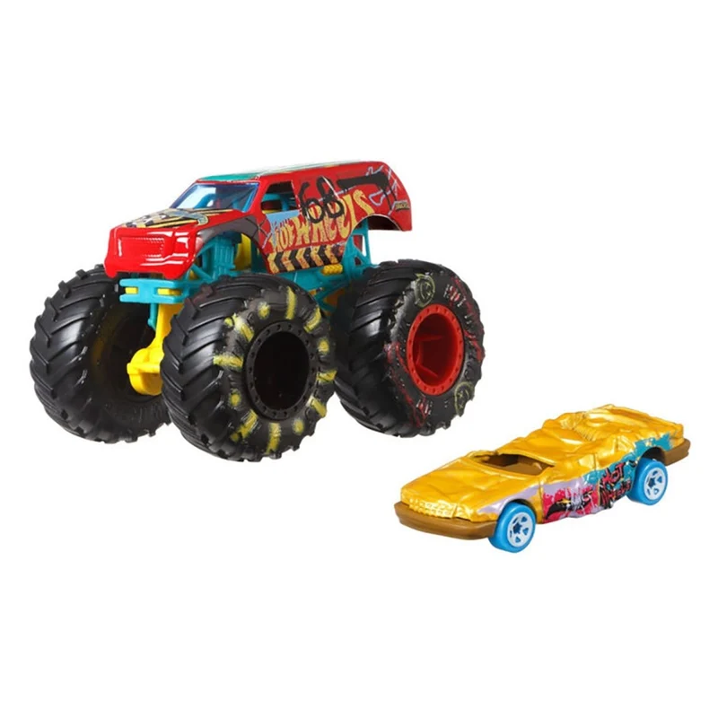 Hot Wheels Monster Trucks 2-in-1 Cars, Assortment, 2 Count