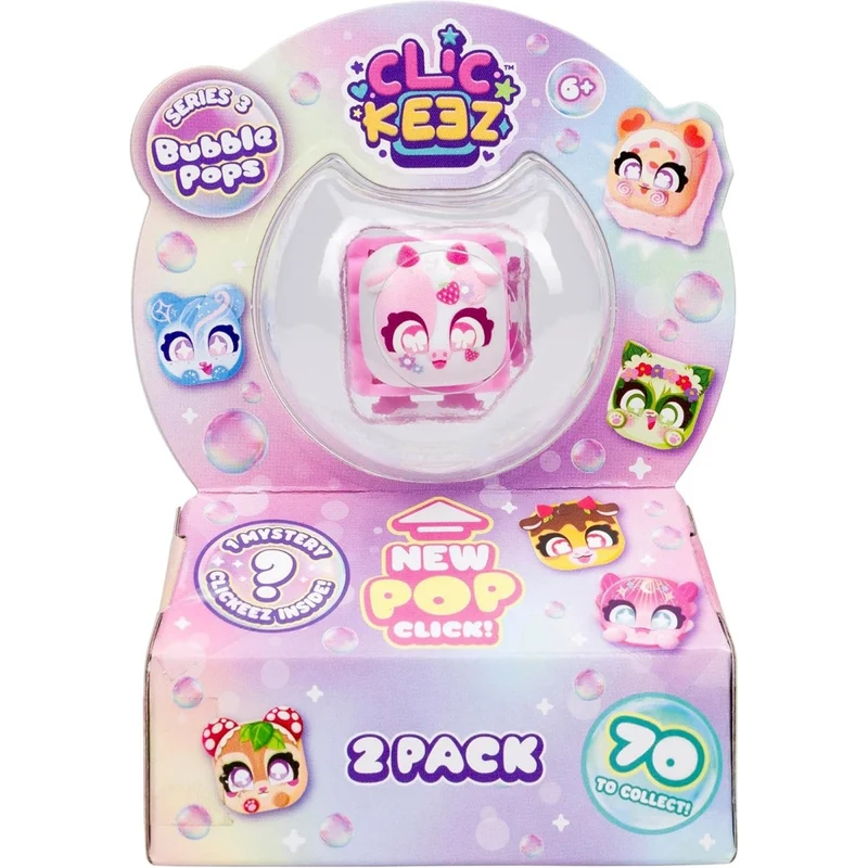 Clickeez Series 3 Mystery Bubble Pops Fidget Toys, 2 Count