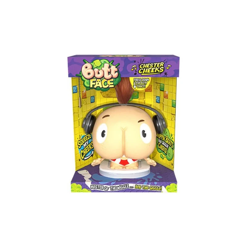 Butt Face Chester Cheeks Funny Music Toy, 1 Count
