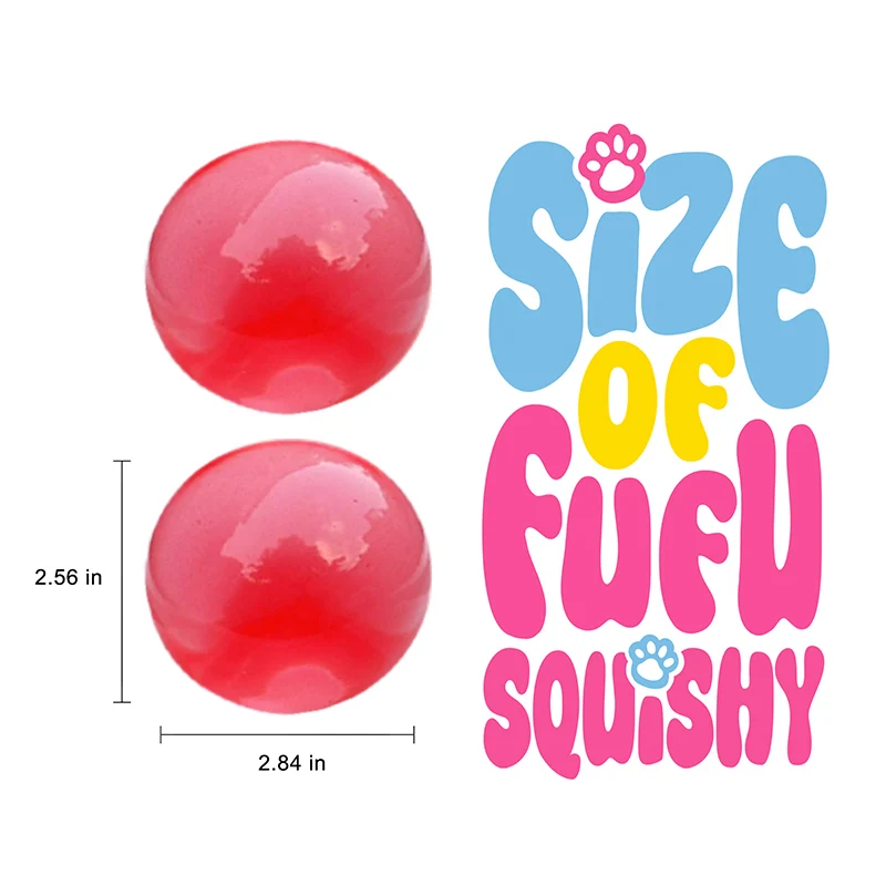 100g Crystal Red Magic Ball Taba Squishy
