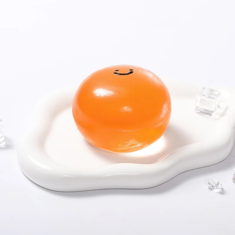 100g Crystal Orange Smile Face Magic Ball Taba Squishy