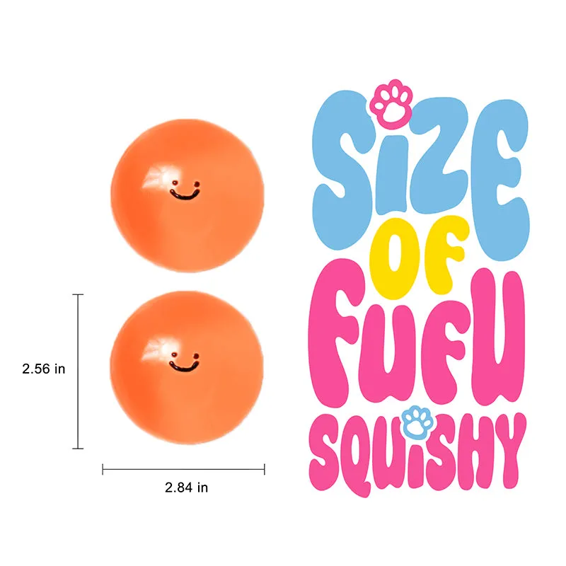 100g Crystal Orange Smile Face Magic Ball Taba Squishy
