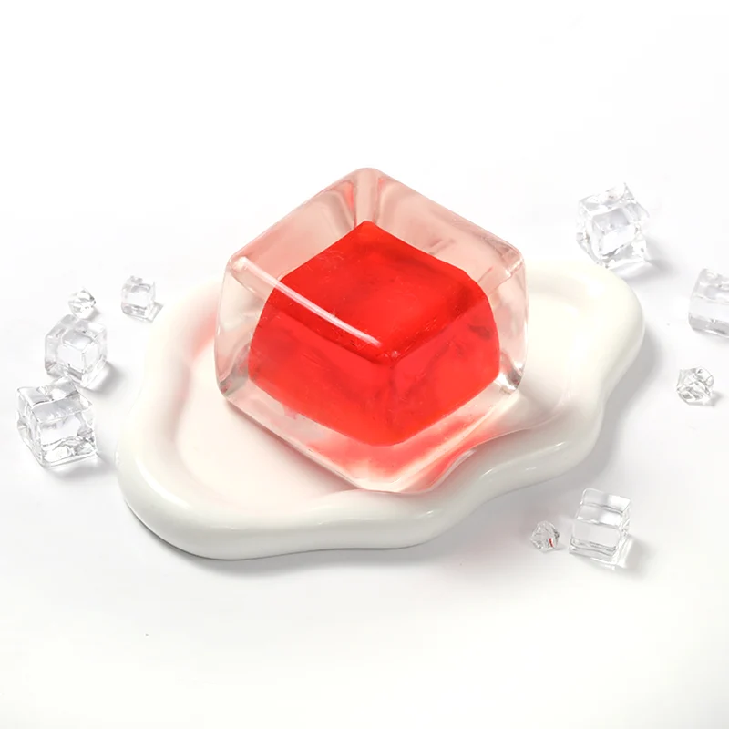 Crystal Red Ice Cube Taba Squishy