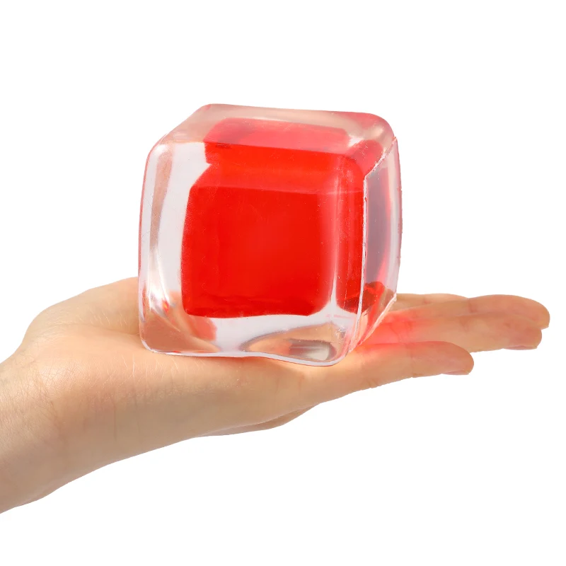 Crystal Red Ice Cube Taba Squishy