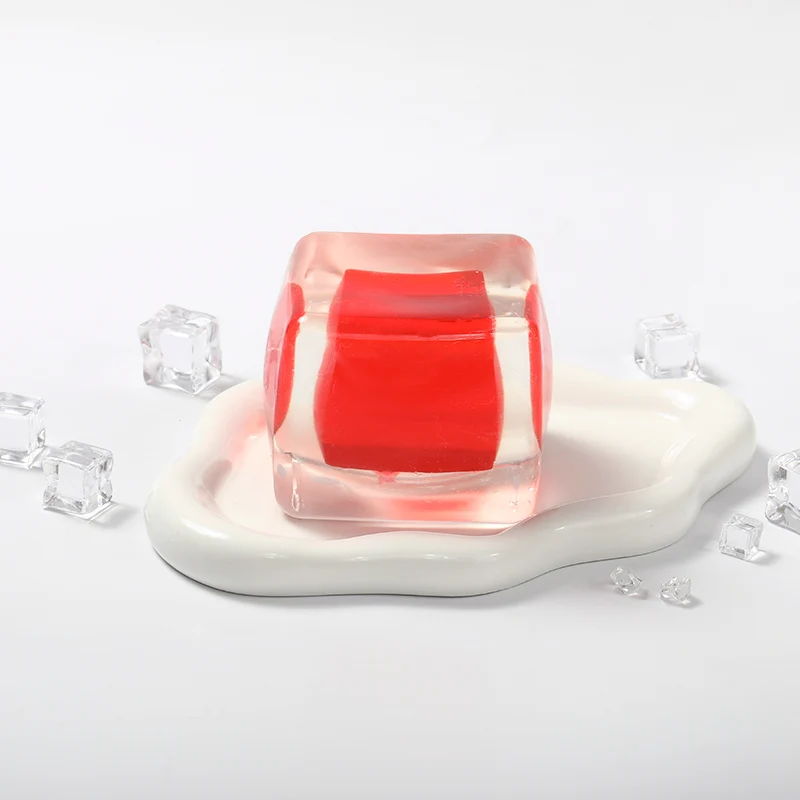Crystal Red Ice Cube Taba Squishy