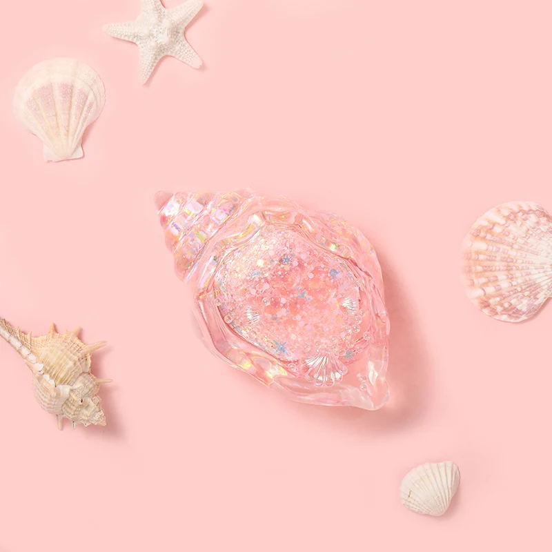 Crystal Pink Conch Taba Squishy