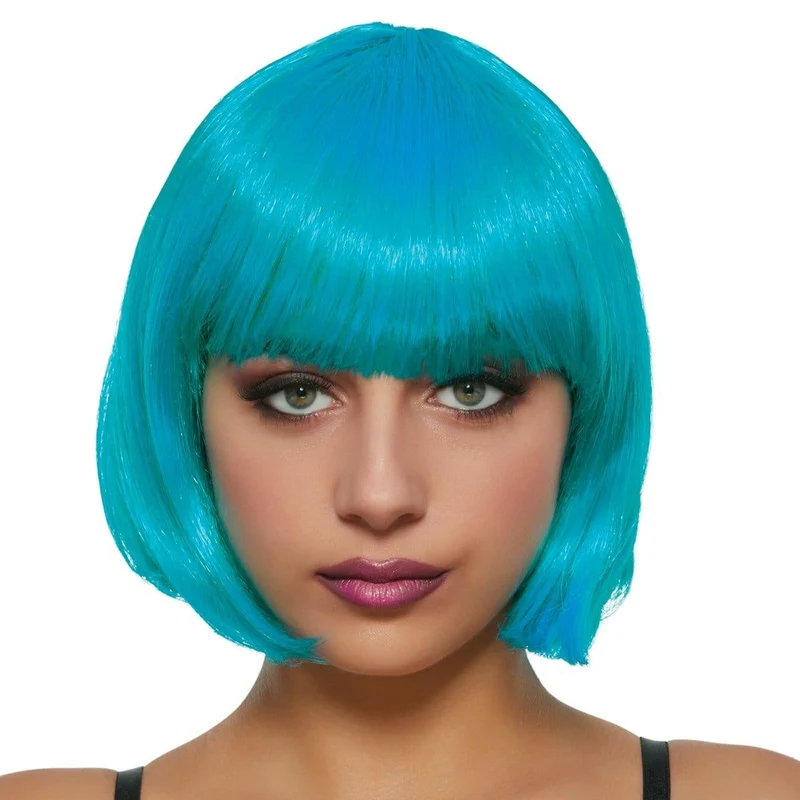 Teal Daisy wig for women
