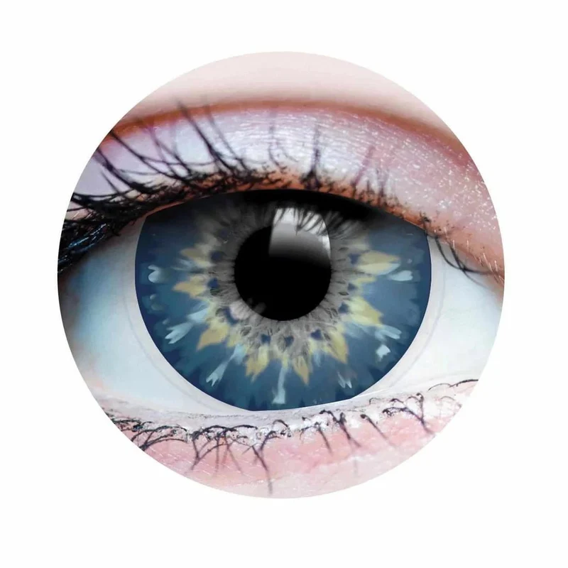 PRIMAL® Ethereal Sapphire - Blue Coloured Contact Lenses, 3 months usage