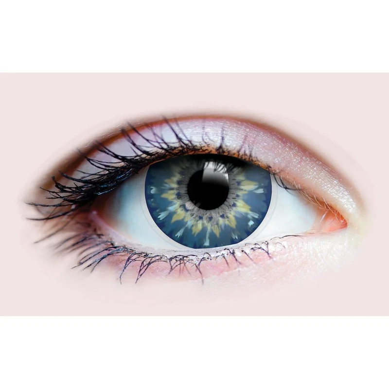PRIMAL® Ethereal Sapphire - Blue Coloured Contact Lenses, 3 months usage