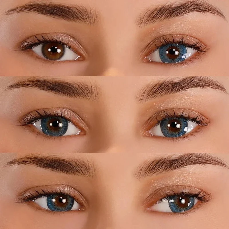 PRIMAL® Ethereal Sapphire - Blue Coloured Contact Lenses, 3 months usage