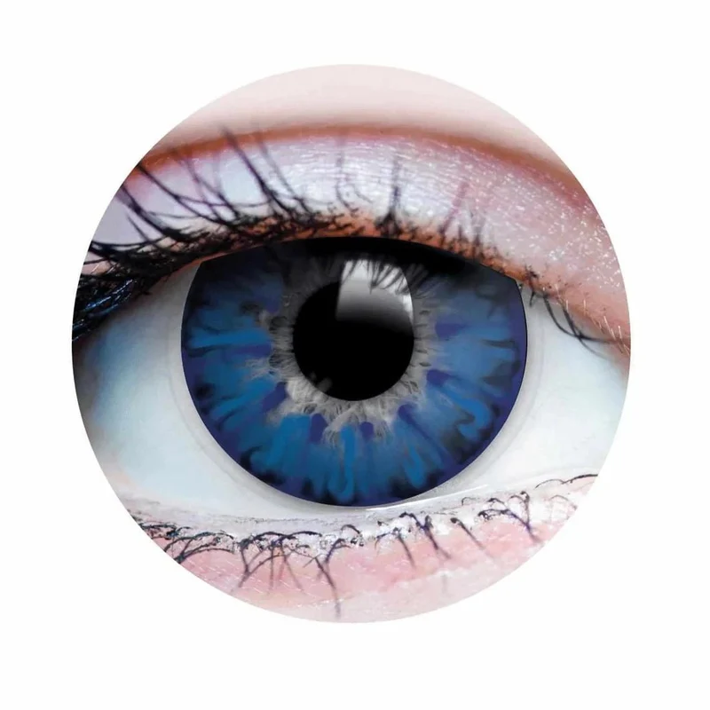 PRIMAL® Enchanted Azure - Blue Coloured Contact Lenses, 3 months usage