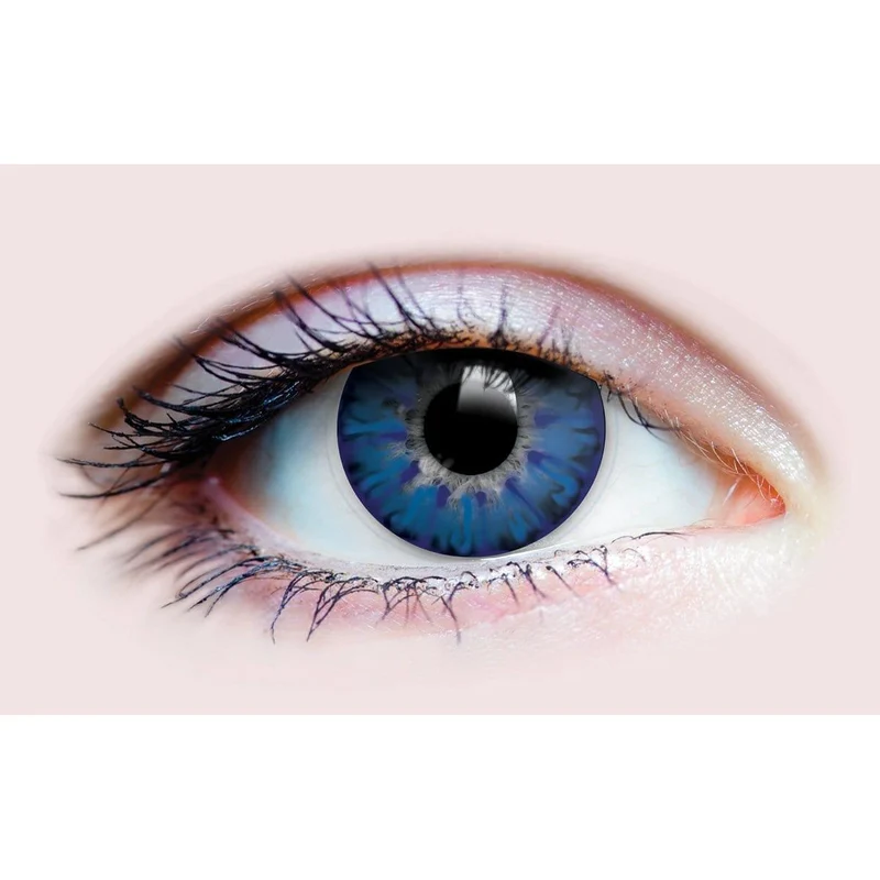 PRIMAL® Enchanted Azure - Blue Coloured Contact Lenses, 3 months usage