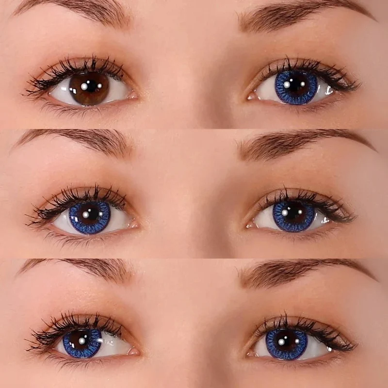 PRIMAL® Enchanted Azure - Blue Coloured Contact Lenses, 3 months usage