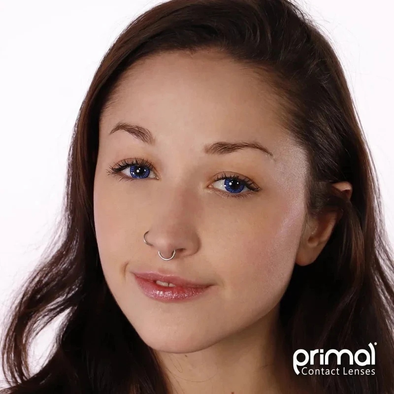 PRIMAL® Enchanted Azure - Blue Coloured Contact Lenses, 3 months usage
