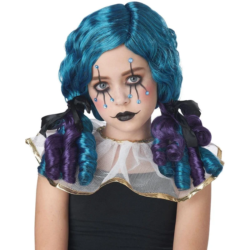 Clowny curls wig for girls