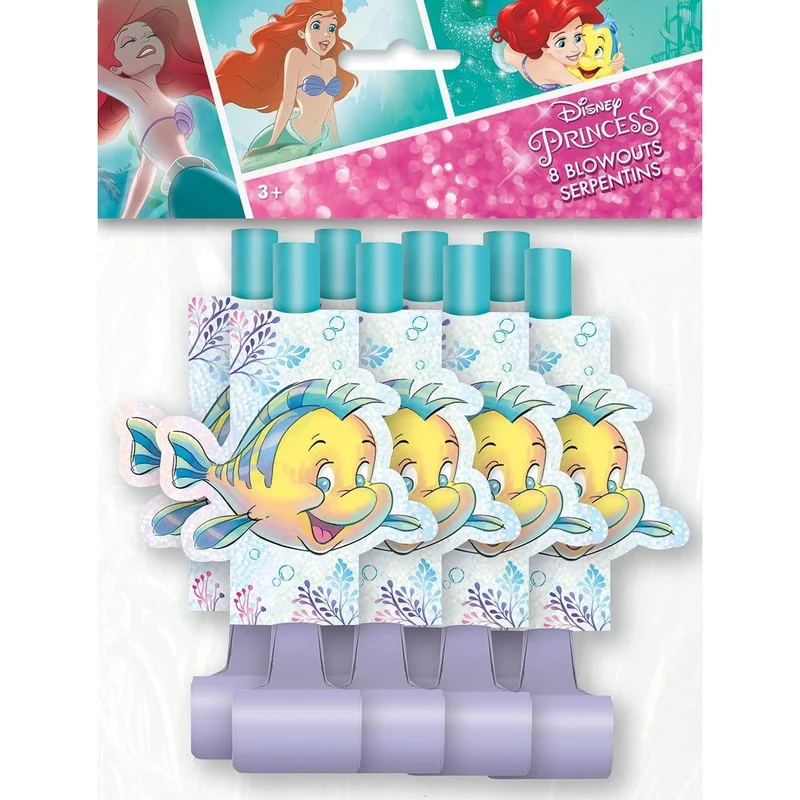 Little Mermaid blowouts, 8 per package