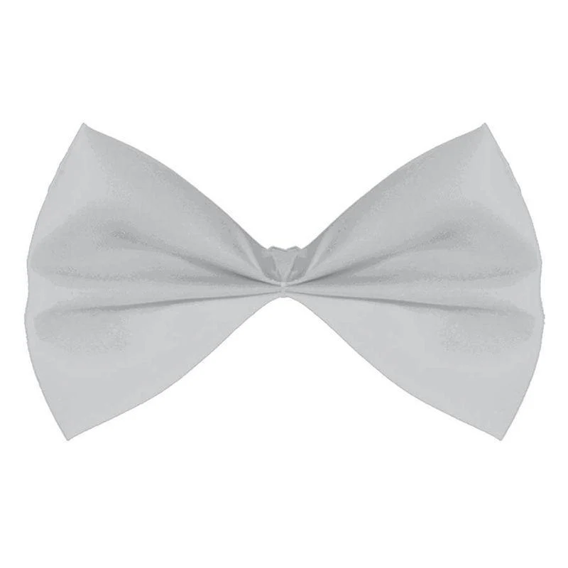 Silver bow tie