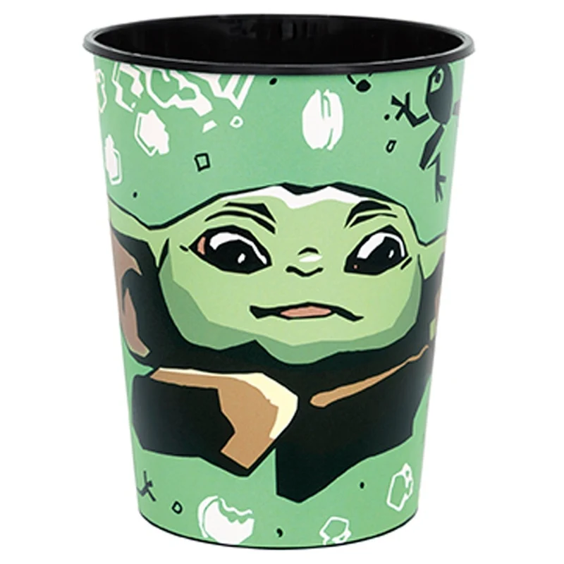 Star Wars: The Mandalorian and Grogu Birthday Plastic Favour Cup, 16 Oz, 1 Count