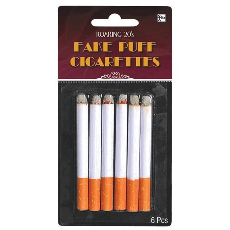 Fake puff cigarettes, 6 per package