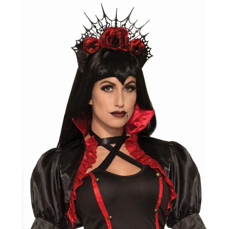 Vampiress rose headband for adults