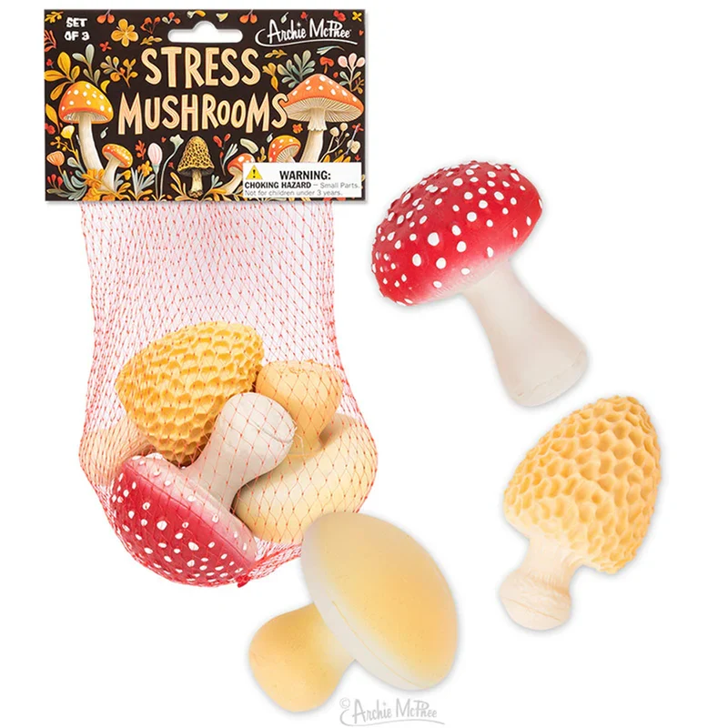Stress Mushrooms - set of 3