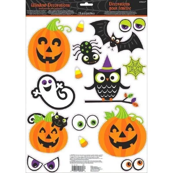 Halloween window decorations