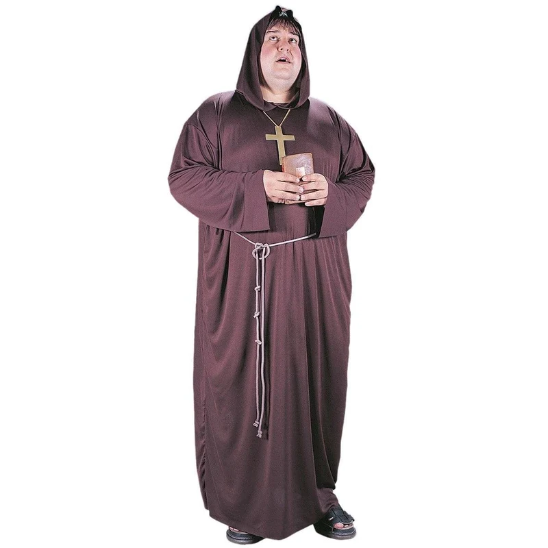 Monk Plus Size Costume for Adults