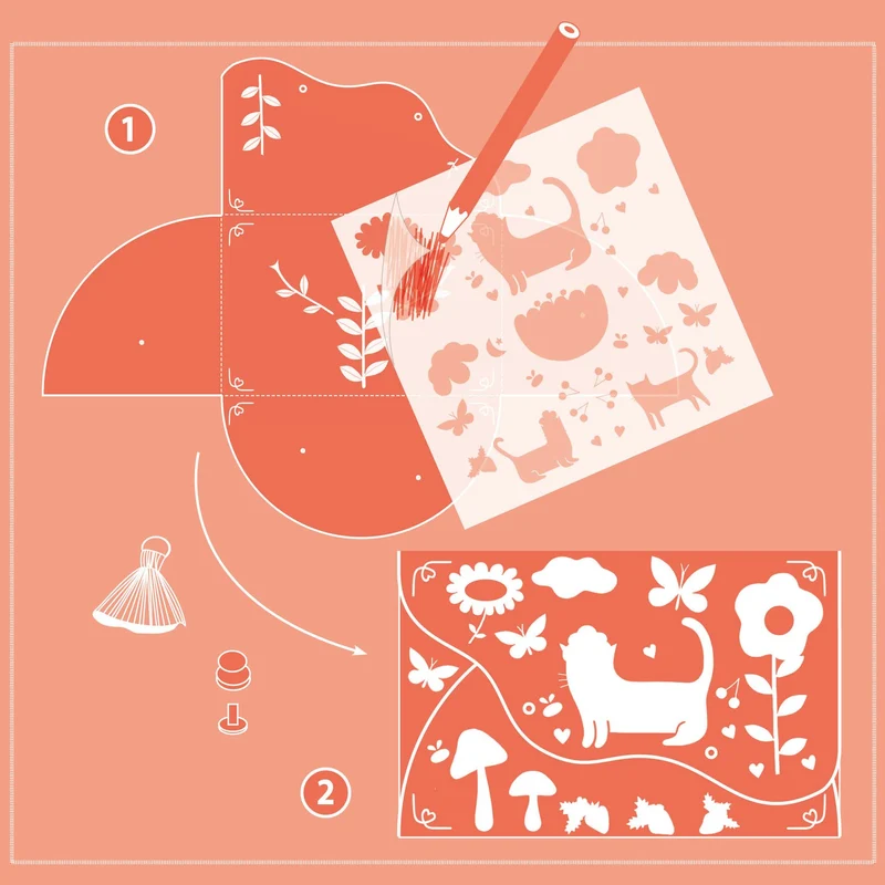 Création DIY Pochettes - Joyeux amis - Djeco