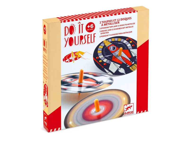 Toupies métalisées Hypno cosmos DIY - Djeco