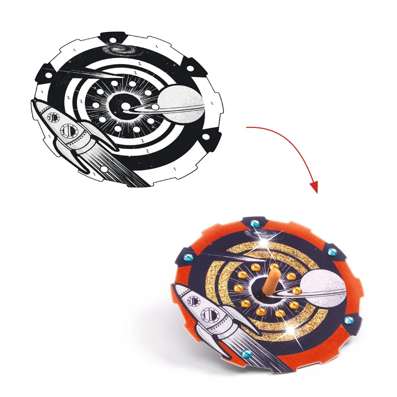 Toupies métalisées Hypno cosmos DIY - Djeco