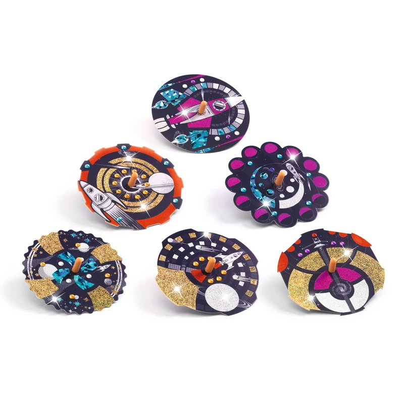Toupies métalisées Hypno cosmos DIY - Djeco