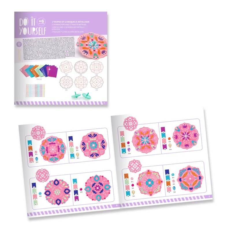 Toupies Flower Power DIY - Djeco
