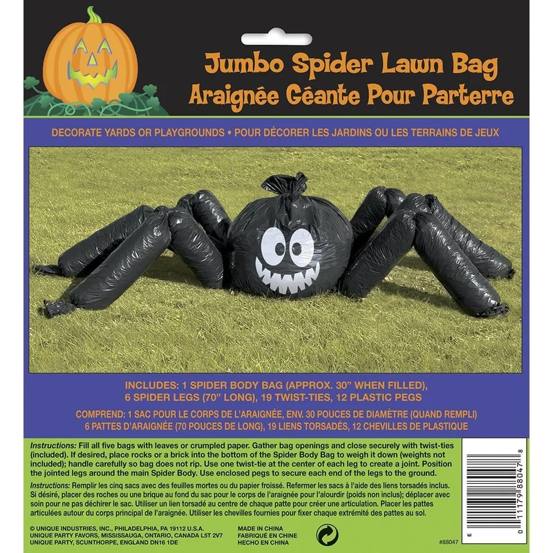 Jumbo spider lawn bag kit