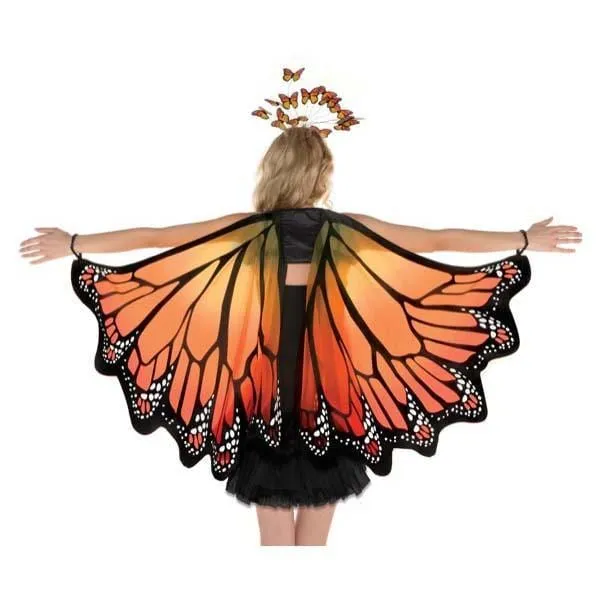 Orange monarch wings