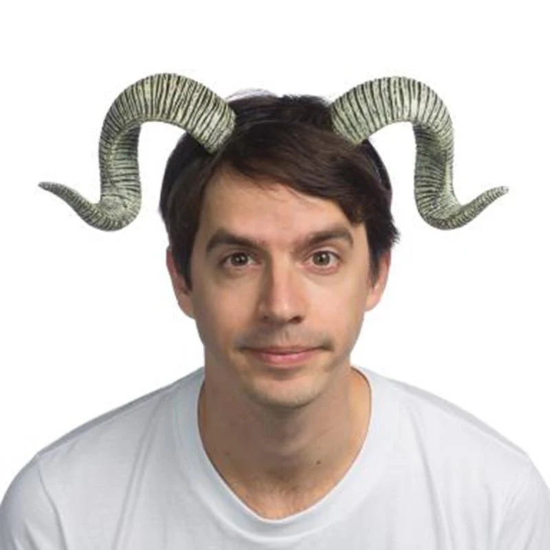 Ram horns headband for adults