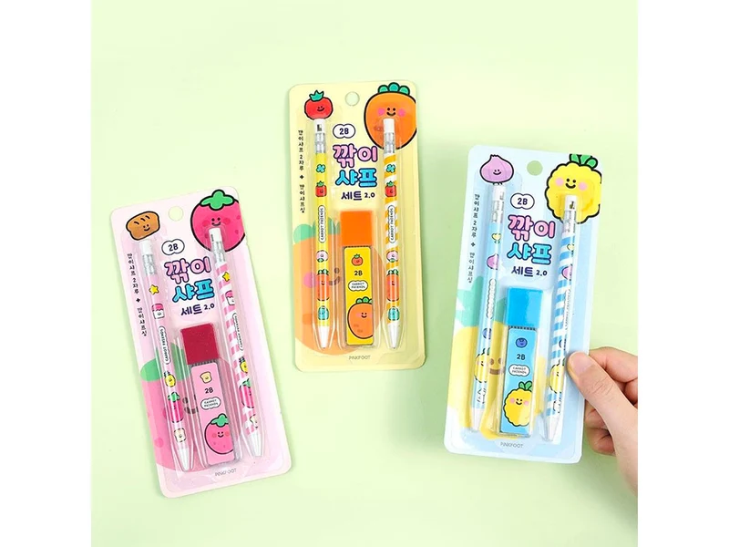 Set crayons et mines Carrot Friends - Fraise