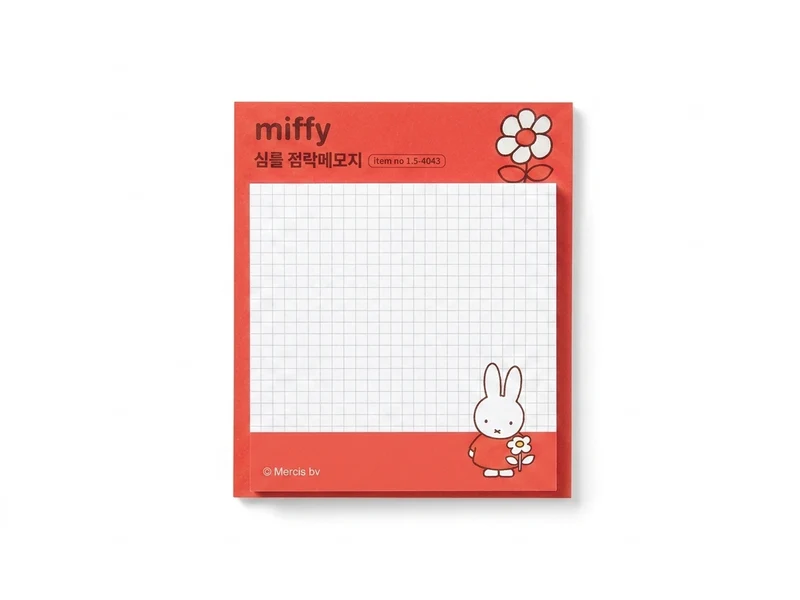 Notes adhésives Miffy rouge