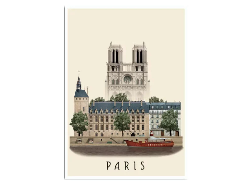 Carte postale A6 Paris IV - Martin Schwartz