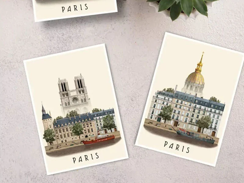 Carte postale A6 Paris IV - Martin Schwartz