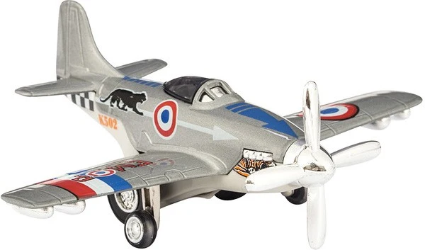 Schylling Die Cast Airplane Pull Back (Silver) / Avion moulé sous pression à rétrofriction (argenté)