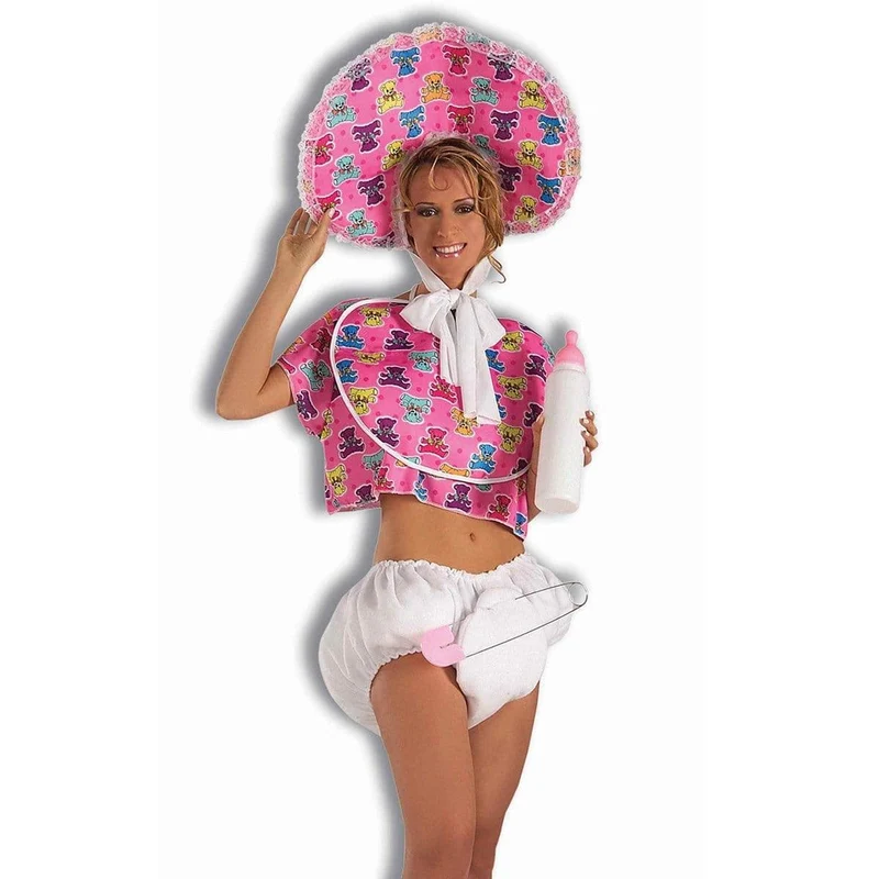 Pink baby accessory kit for adults
