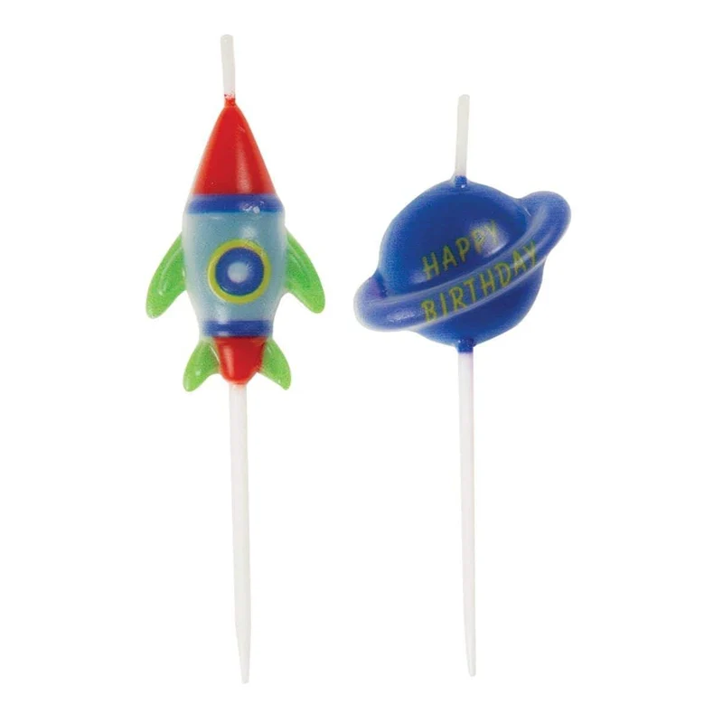 Outer Space candles, 6 per package