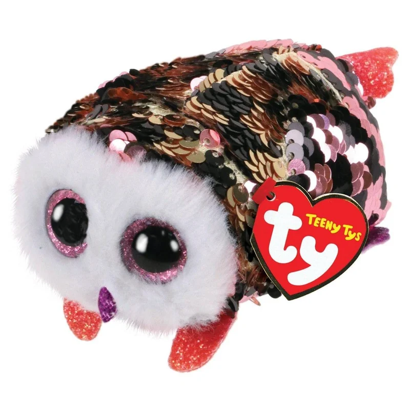 Teeny Tys Sequin - Checks the Owl Plush